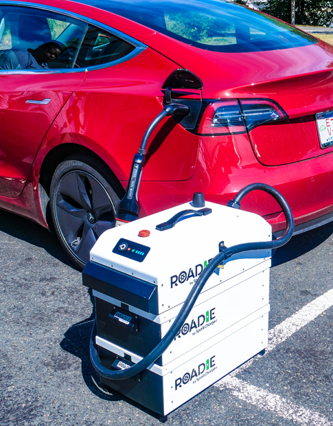 Agero partners SparkCharge - mobile charging units for use for your fleet.